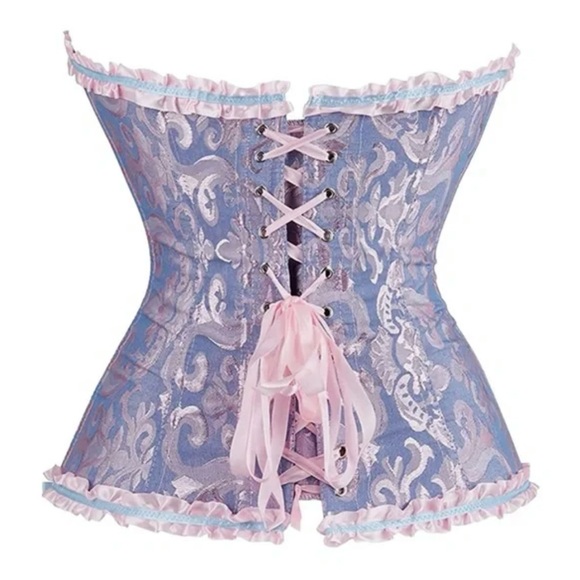 Like-New Pink and Blue Bustier/Corset Princess Halloween Costume SMALL - Picture 3 of 3